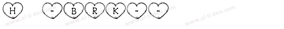 Hearts -BRK-字体转换
